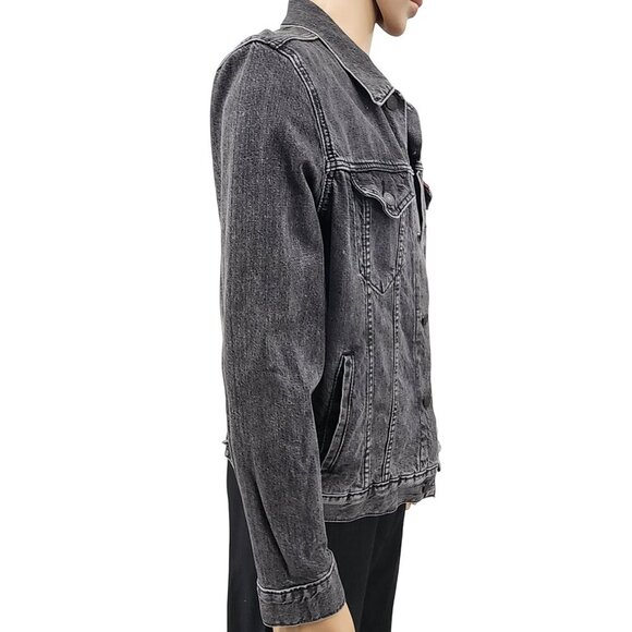 88Rising Higher Brothers Black Levis Jean Jacket, Men's Medium - Picture 4 of 14